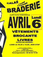06/04/2026 - BRADERIE LIVRES, V&Ecirc;TEMENTS, PETITE BROCANTE
